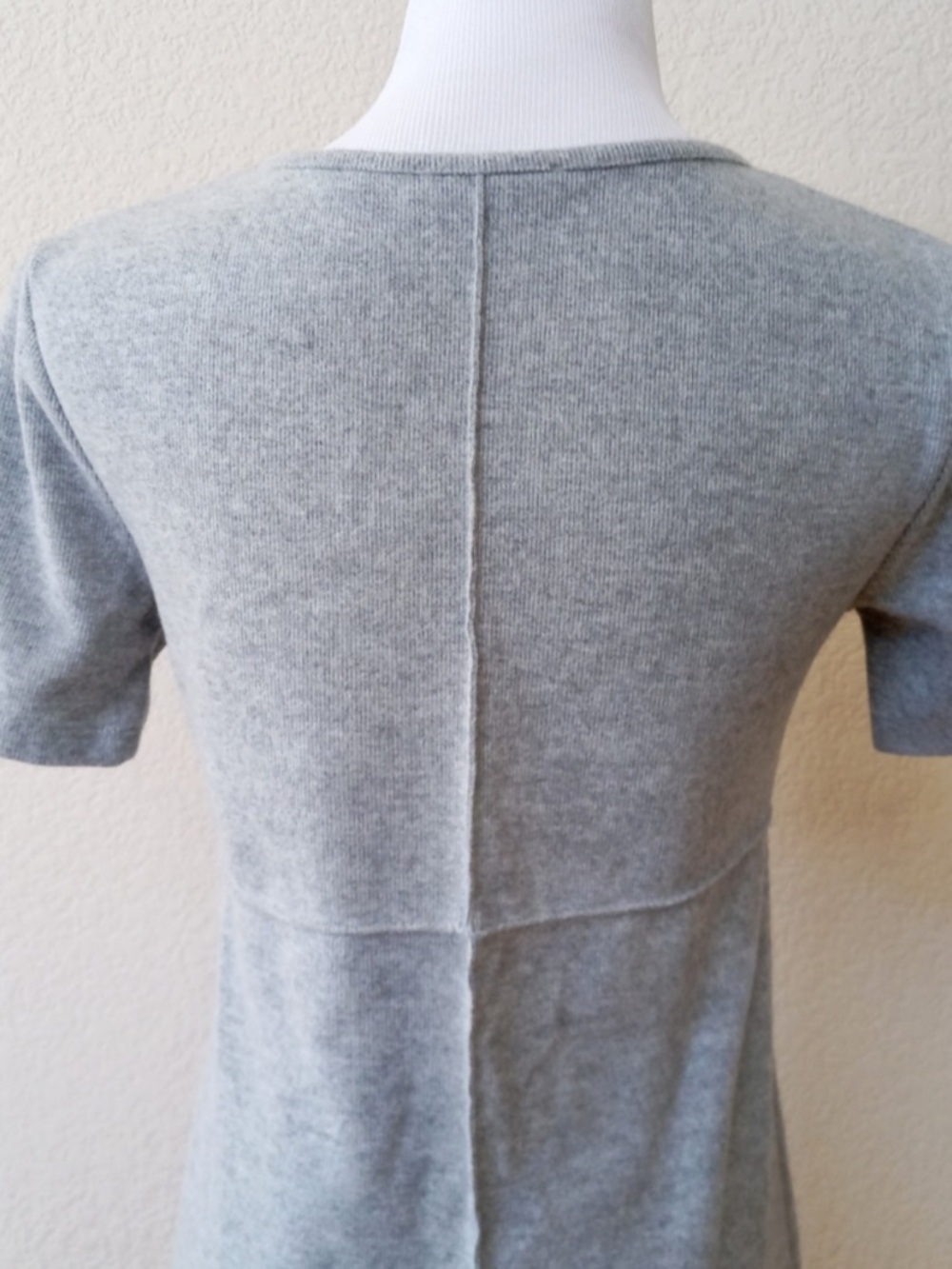 Zara Gray Windowpane Seam Dress - Picture 8 of 9